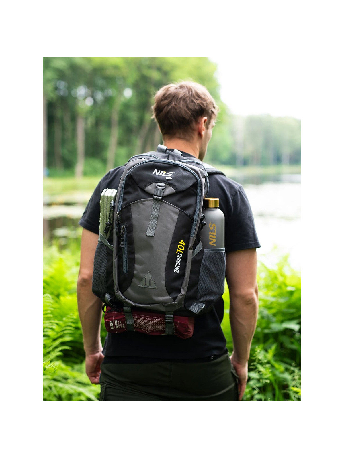 NILS CAMP Plecak turystyczny Treeline NC1733 40L czarny