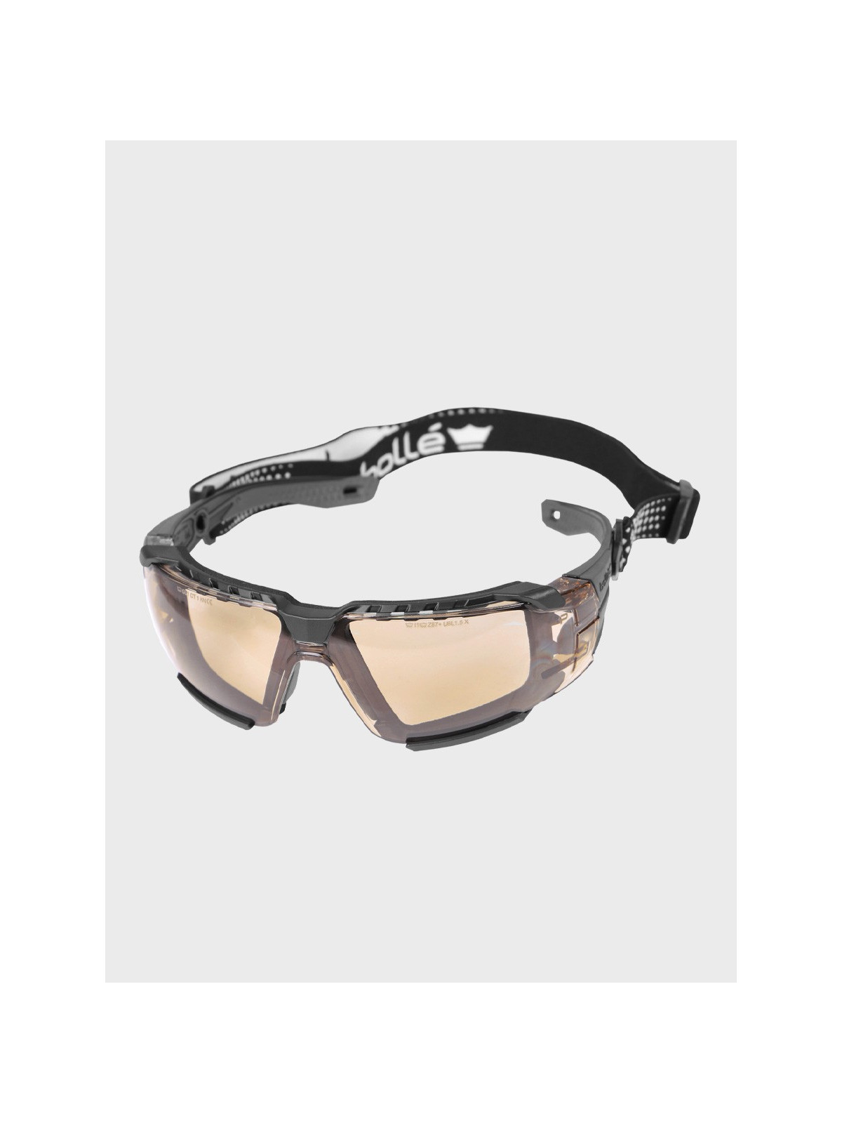 BOLLE Okulary gogle ochronne RUSH+ 2.0 30E Platinum czano-szare