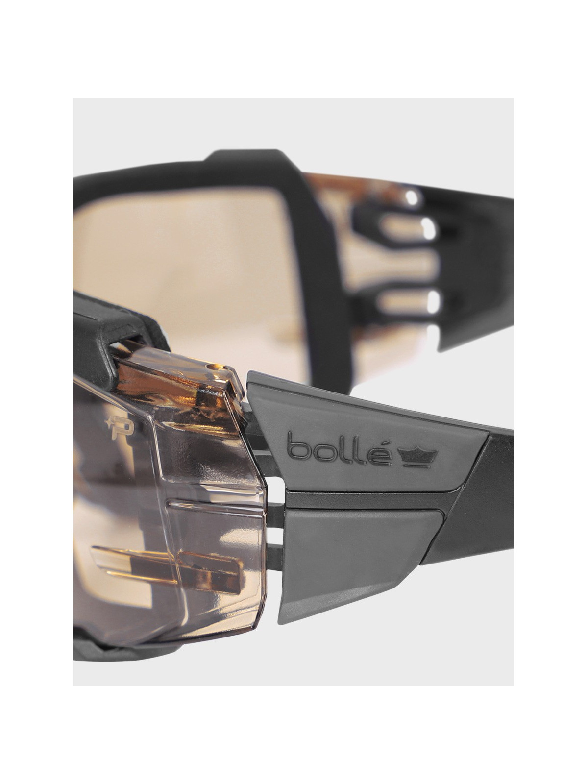 BOLLE Okulary gogle ochronne RUSH+ 2.0 30E Platinum czano-szare