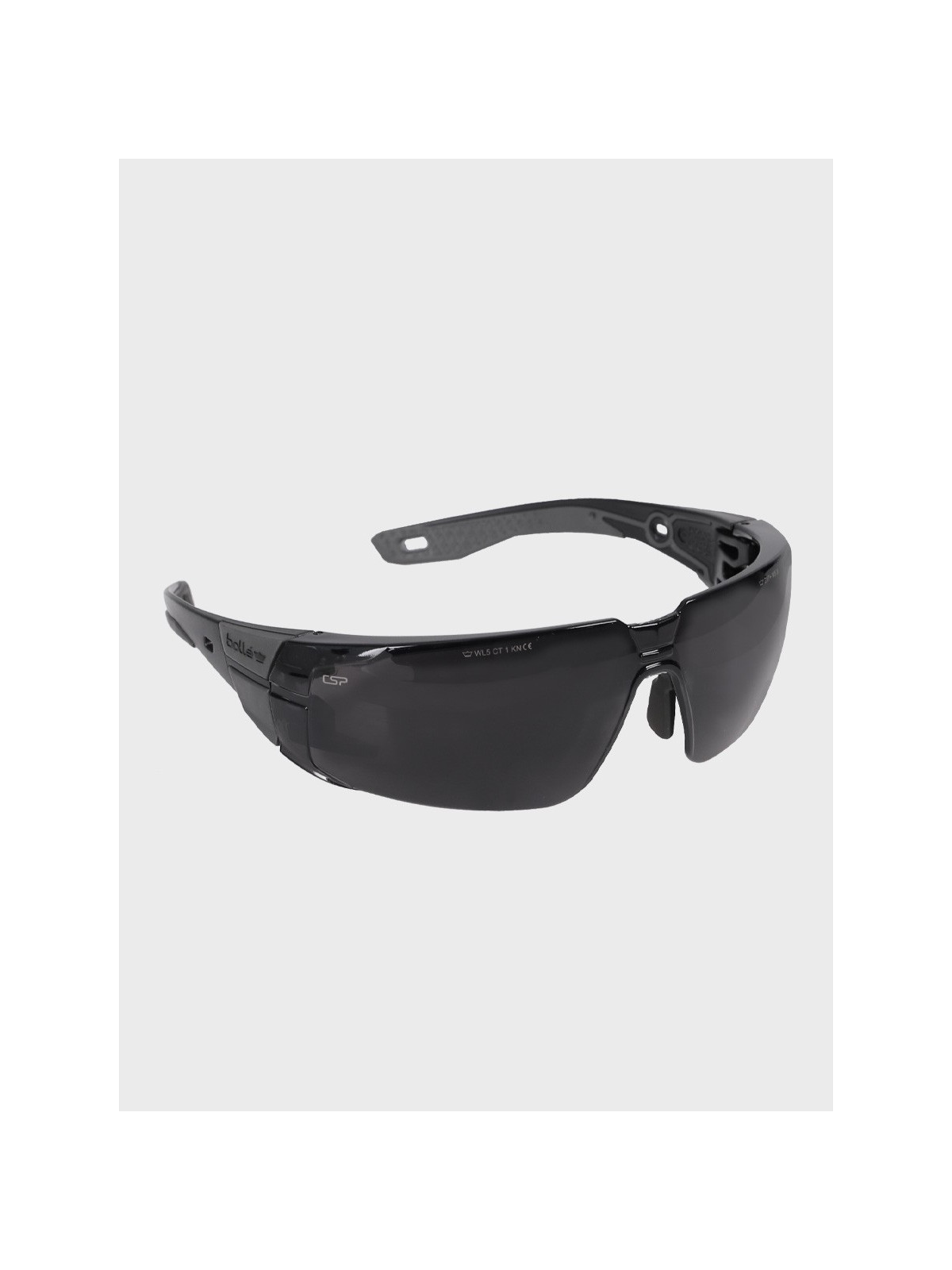 BOLLE Okulary Ochronne BHP RUSH+ 2.0 Platinum Welding 5 filtr spawalniczy czarno-szare