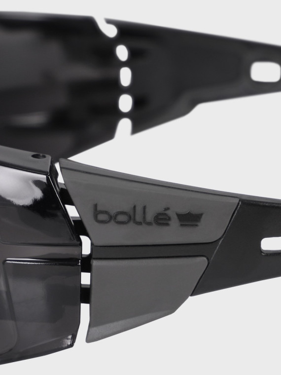 BOLLE Okulary Ochronne BHP RUSH+ 2.0 Platinum Welding 5 filtr spawalniczy czarno-szare