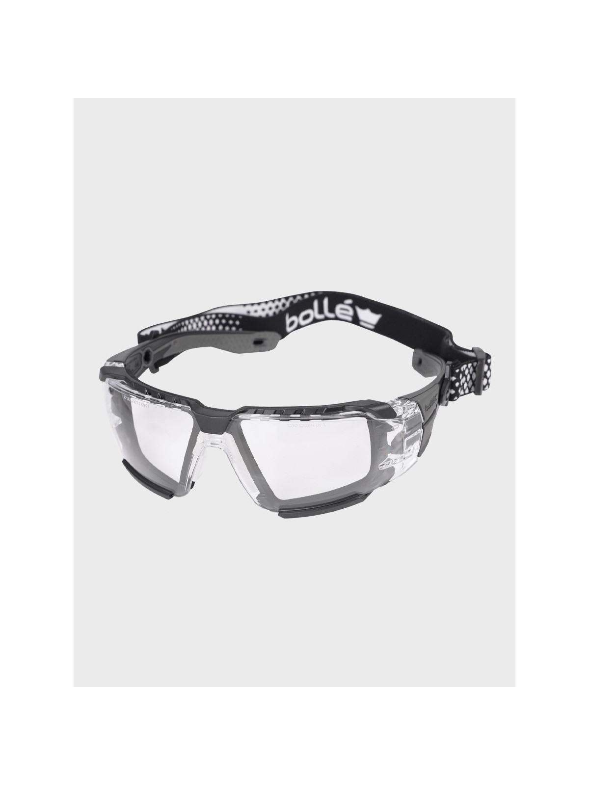 BOLLE Okulary Ochronne RUSH+ 2.0 Safety Platinum Adapter RX Robocze przezroczyste