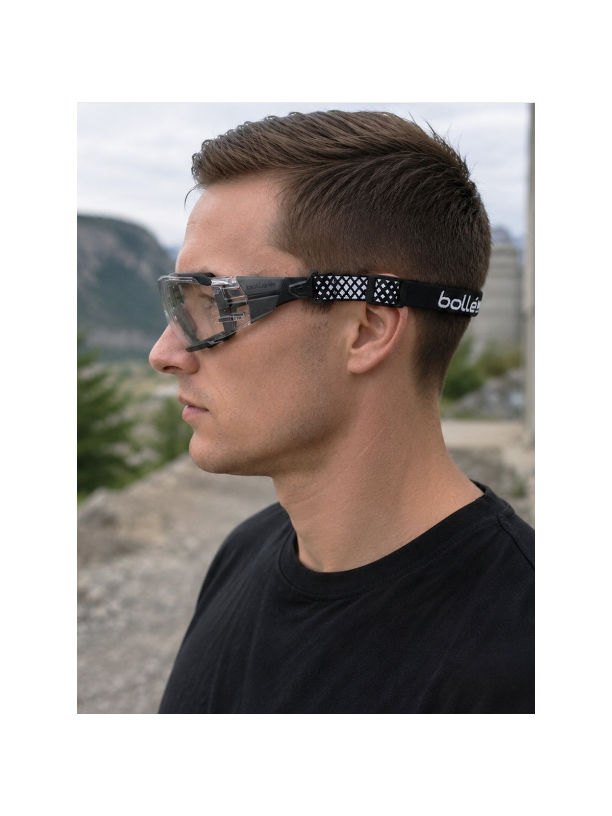 BOLLE Okulary Ochronne RUSH+ 2.0 Safety Platinum Adapter RX Robocze przezroczyste