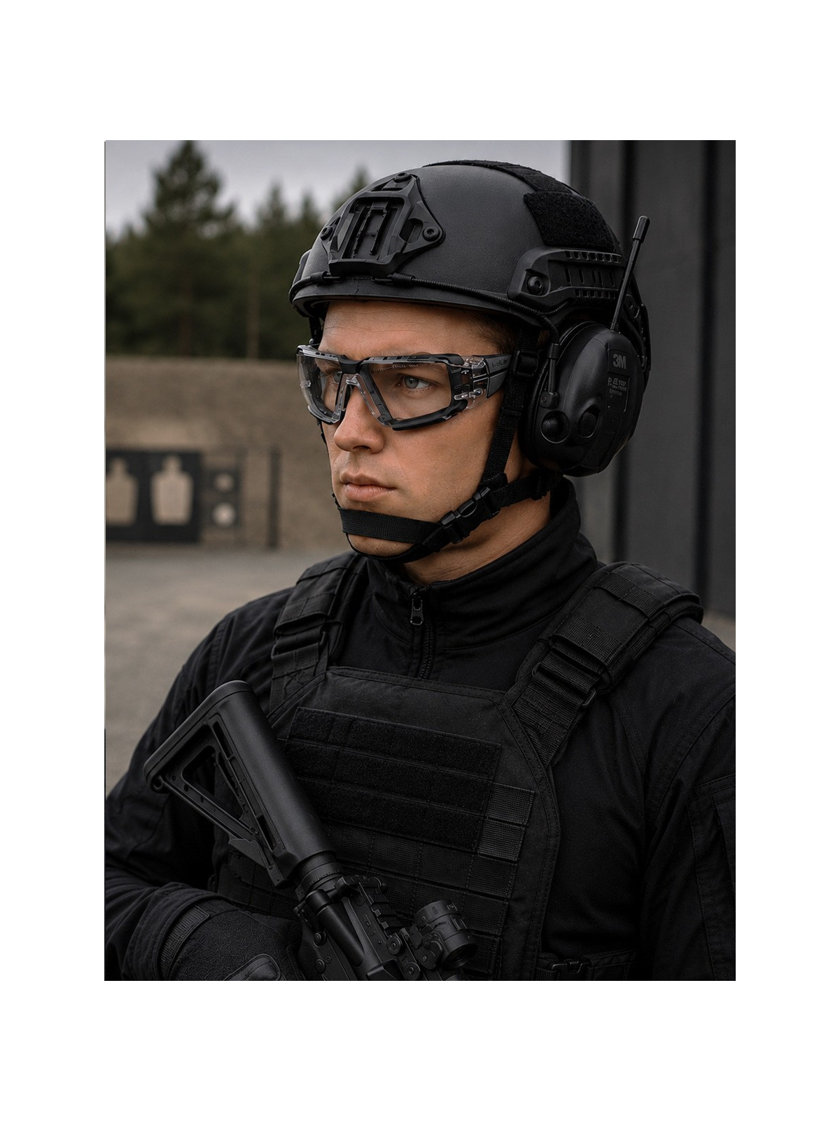 BOLLE Okulary Ochronne RUSH+ 2.0 Safety Platinum Adapter RX Robocze przezroczyste