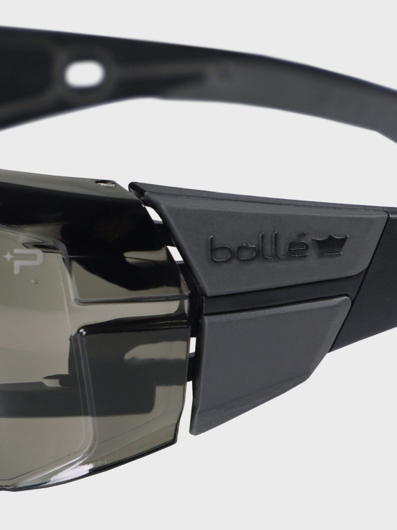 BOLLE Okulary Ochronne BHP RUSH+ 2.0 Platinum Welding 3 filtr spawalniczy czarno-szare