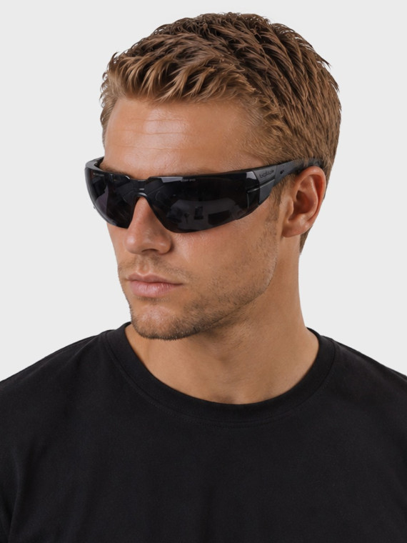 BOLLE Okulary Ochronne BHP RUSH+ 2.0 Platinum Welding 3 filtr spawalniczy czarno-szare