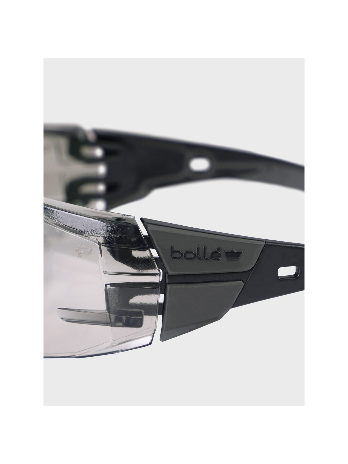 BOLLE Okulary Ochronne BHP RUSH+ 2.0 Platinum Welding 1.7 filtr spawalniczy czarno-szare
