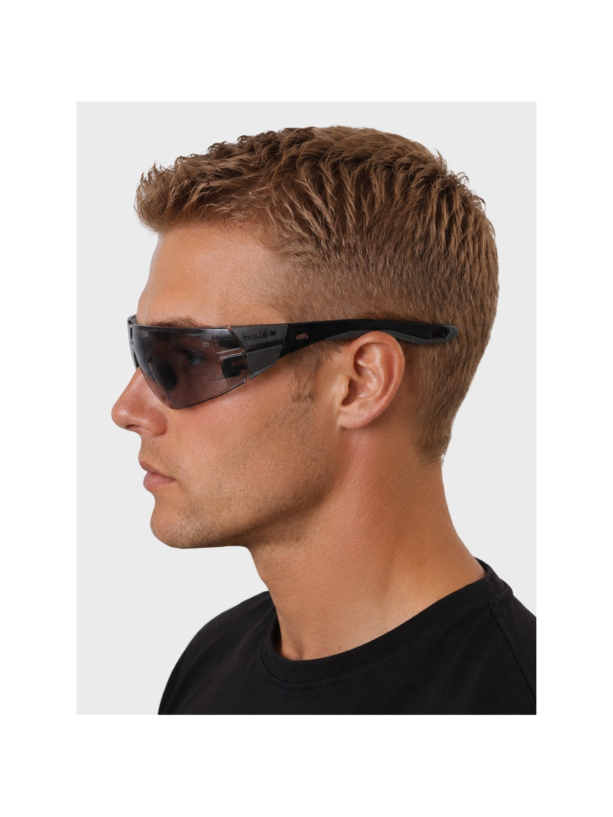 BOLLE Okulary Ochronne BHP RUSH+ 2.0 Platinum Welding 1.7 filtr spawalniczy czarno-szare