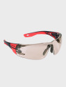 BOLLE Okulary Ochronne BHP RUSH+ 2.0 Copper strzeleckie przydymione szkła czarno-czerwone