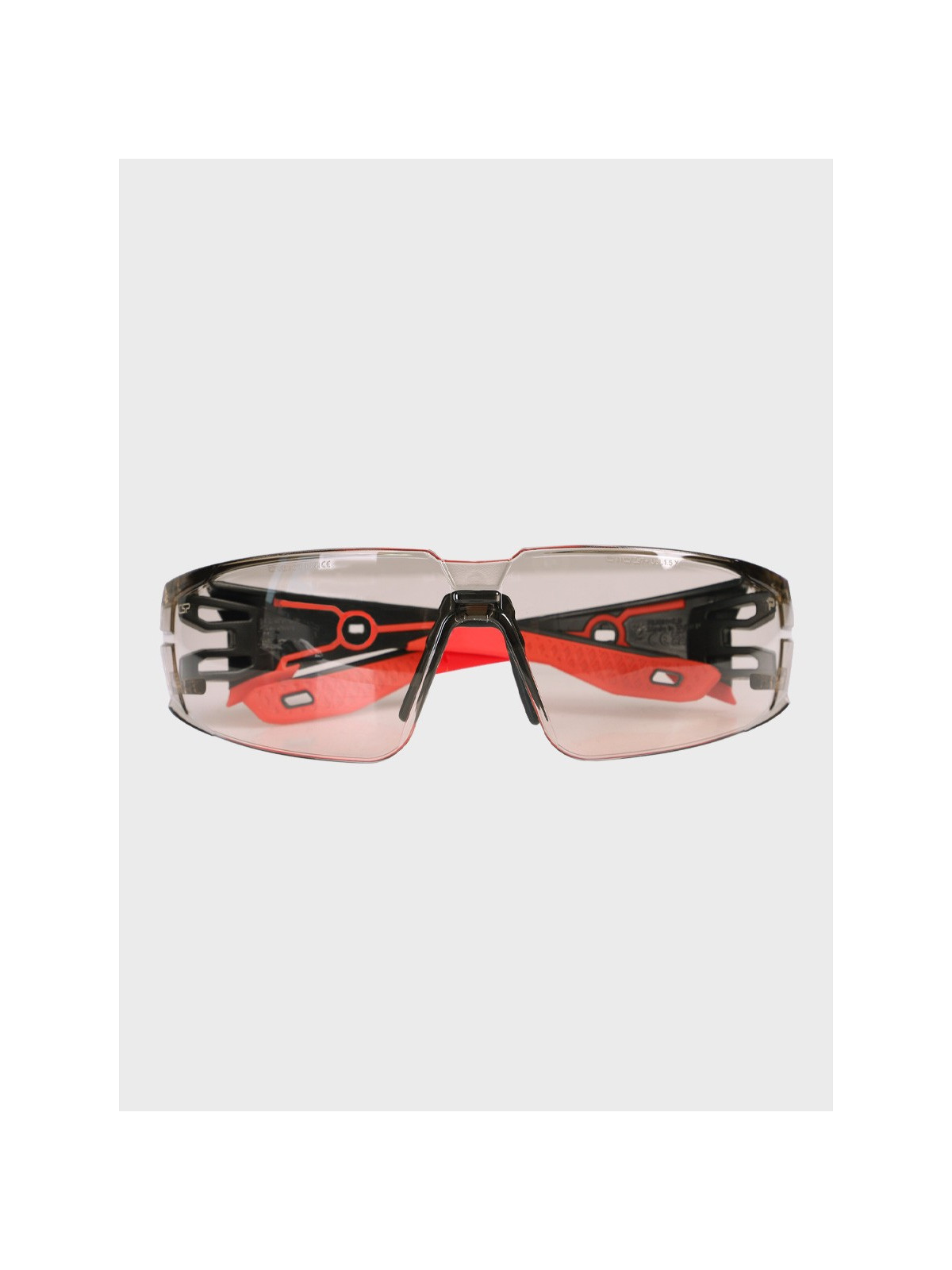 BOLLE Okulary Ochronne BHP RUSH+ 2.0 Copper strzeleckie przydymione szkła czarno-czerwone