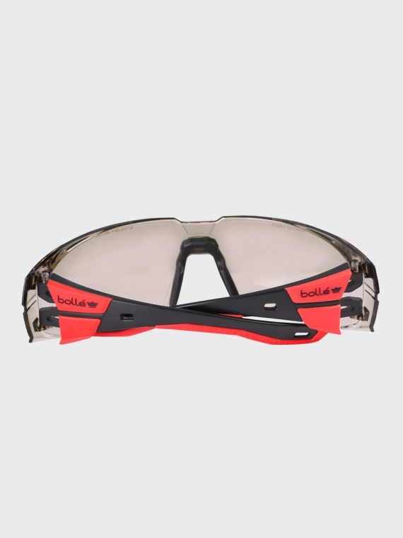 BOLLE Okulary Ochronne BHP RUSH+ 2.0 Copper strzeleckie przydymione szkła czarno-czerwone