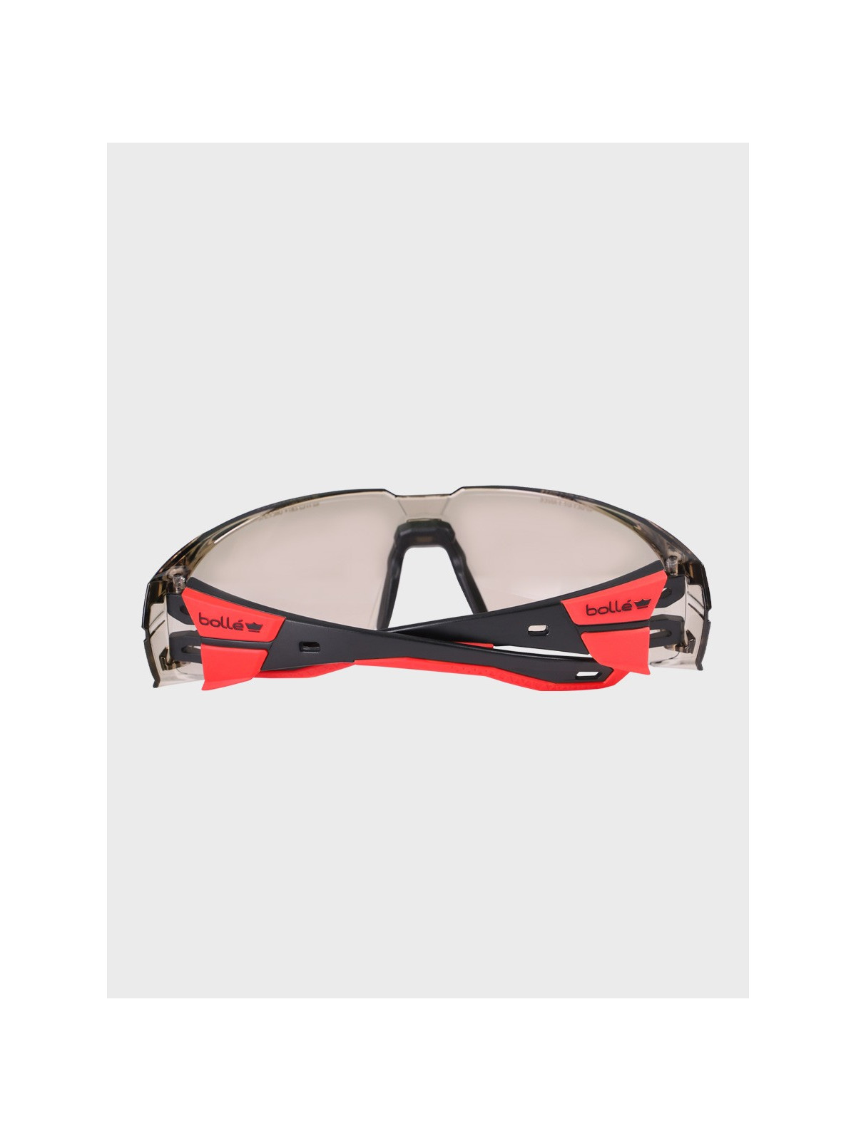 BOLLE Okulary Ochronne BHP RUSH+ 2.0 Copper strzeleckie przydymione szkła czarno-czerwone