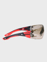 BOLLE Okulary Ochronne BHP RUSH+ 2.0 Copper strzeleckie przydymione szkła czarno-czerwone