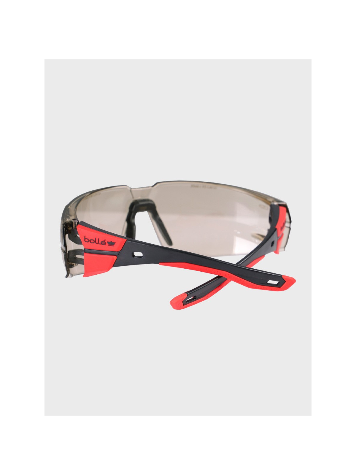 BOLLE Okulary Ochronne BHP RUSH+ 2.0 Copper strzeleckie przydymione szkła czarno-czerwone