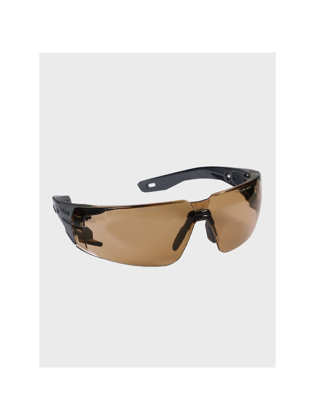 BOLLE Okulary ochronne BHP RUSH+ 2.0 przyciemniane szkła czarno-szare