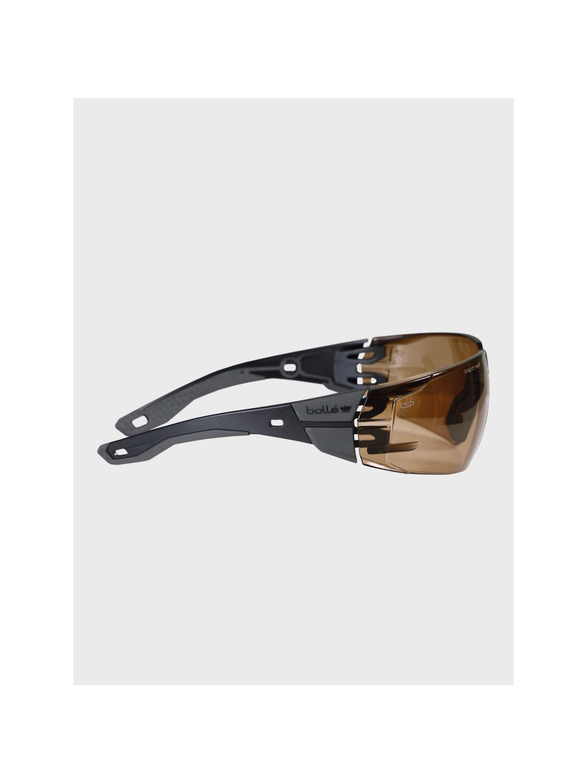 BOLLE Okulary ochronne BHP RUSH+ 2.0 przyciemniane szkła czarno-szare