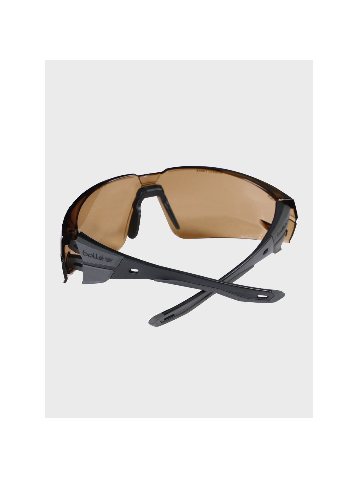 BOLLE Okulary ochronne BHP RUSH+ 2.0 przyciemniane szkła czarno-szare