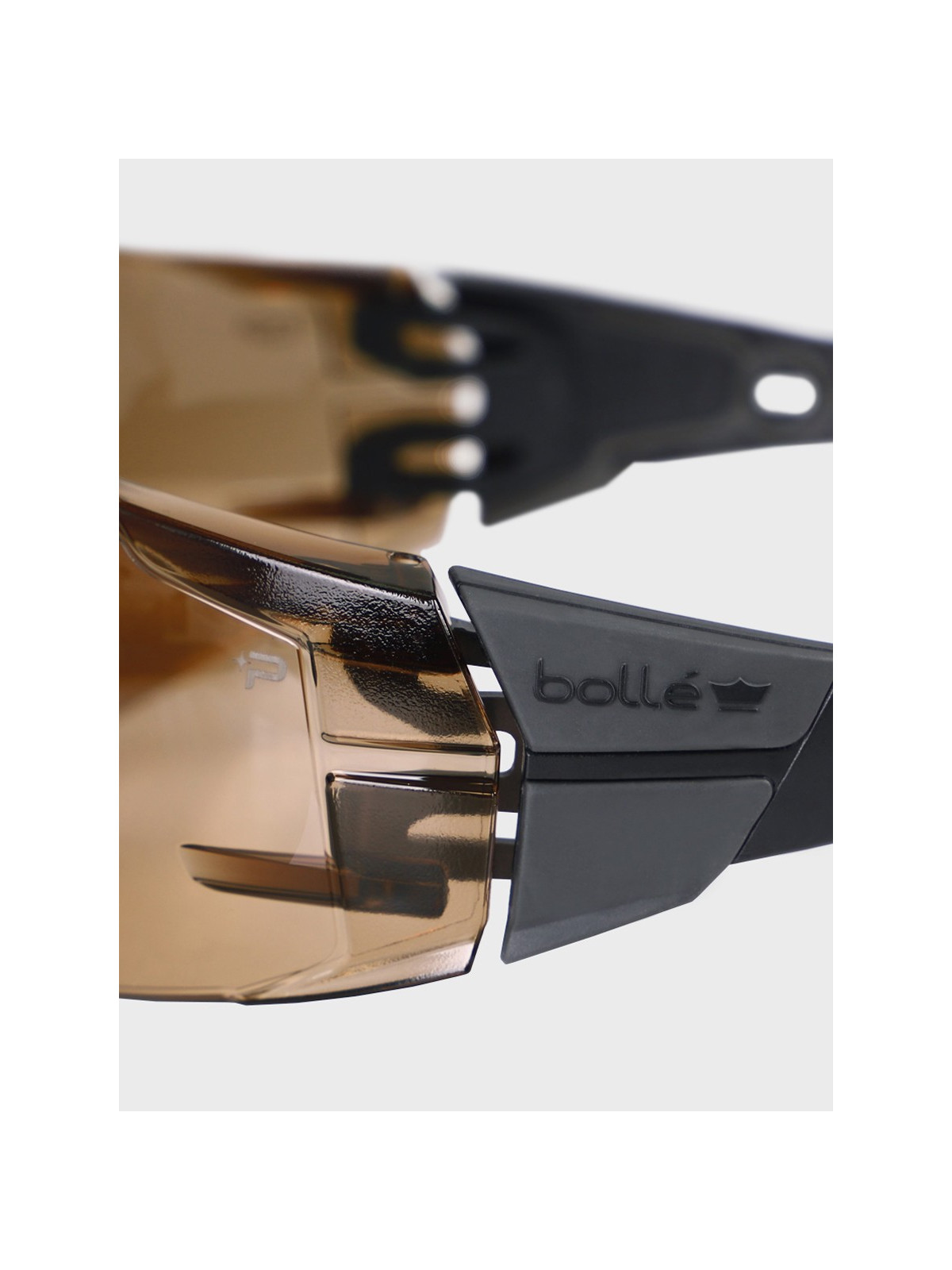 BOLLE Okulary ochronne BHP RUSH+ 2.0 przyciemniane szkła czarno-szare
