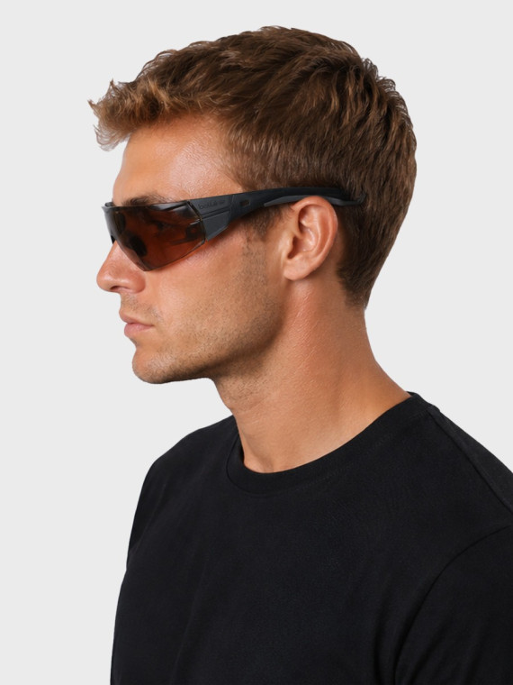 BOLLE Okulary ochronne BHP RUSH+ 2.0 przyciemniane szkła czarno-szare