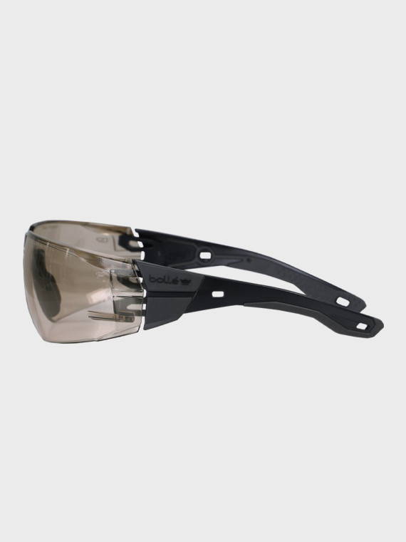 BOLLE Okulary Ochronne BHP RUSH+ 2.0 Copper strzeleckie przydymione szkła czarno-szare