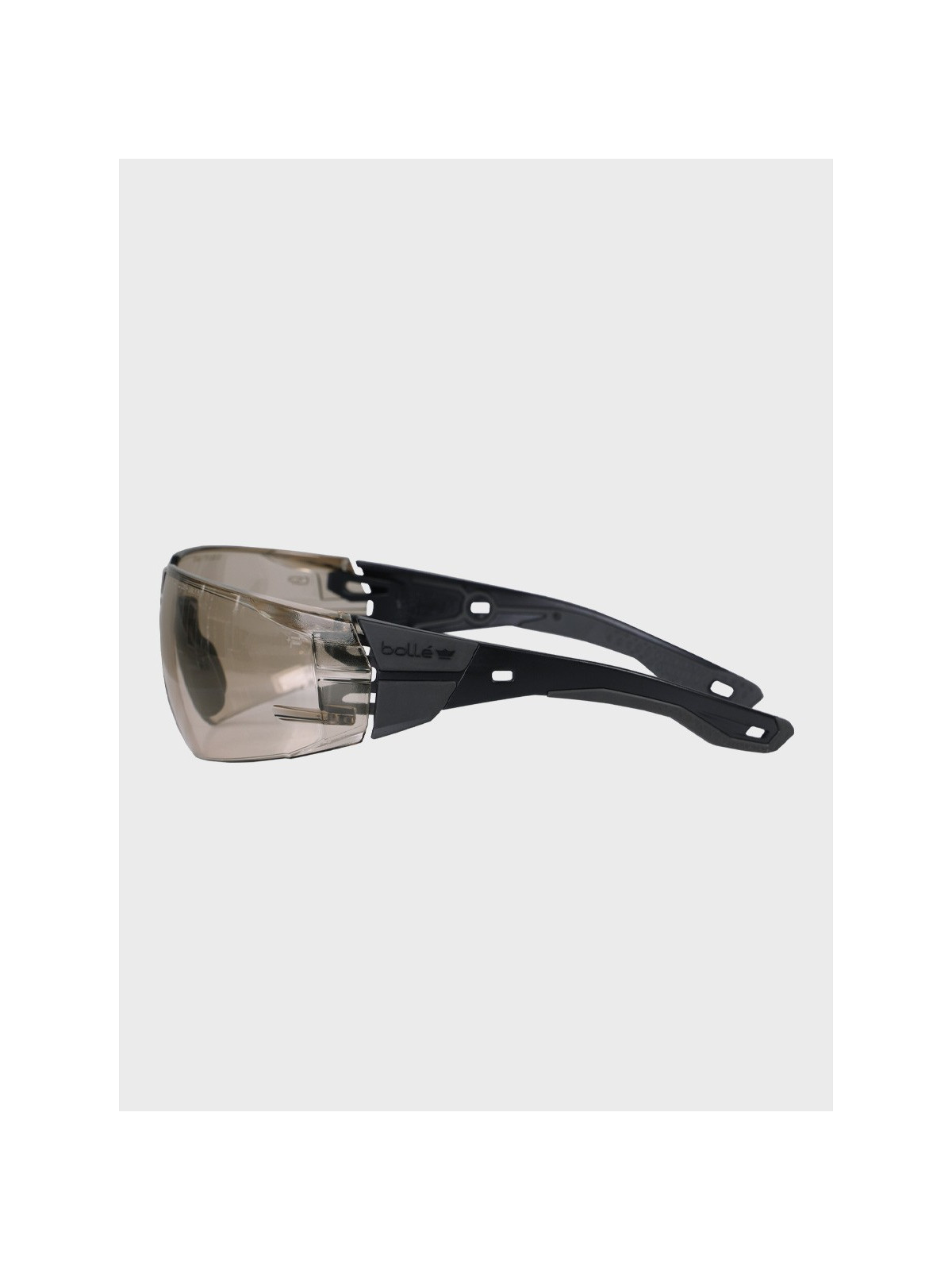 BOLLE Okulary Ochronne BHP RUSH+ 2.0 Copper strzeleckie przydymione szkła czarno-szare