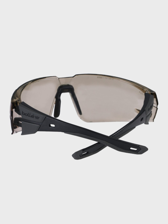 BOLLE Okulary Ochronne BHP RUSH+ 2.0 Copper strzeleckie przydymione szkła czarno-szare
