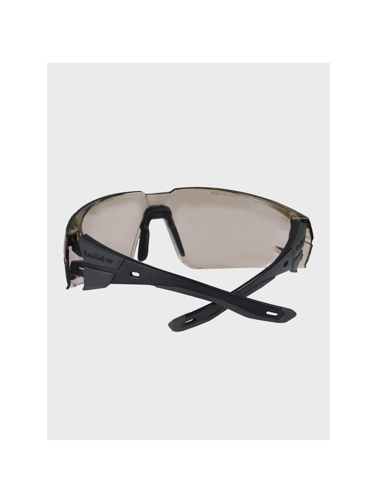 BOLLE Okulary Ochronne BHP RUSH+ 2.0 Copper strzeleckie przydymione szkła czarno-szare