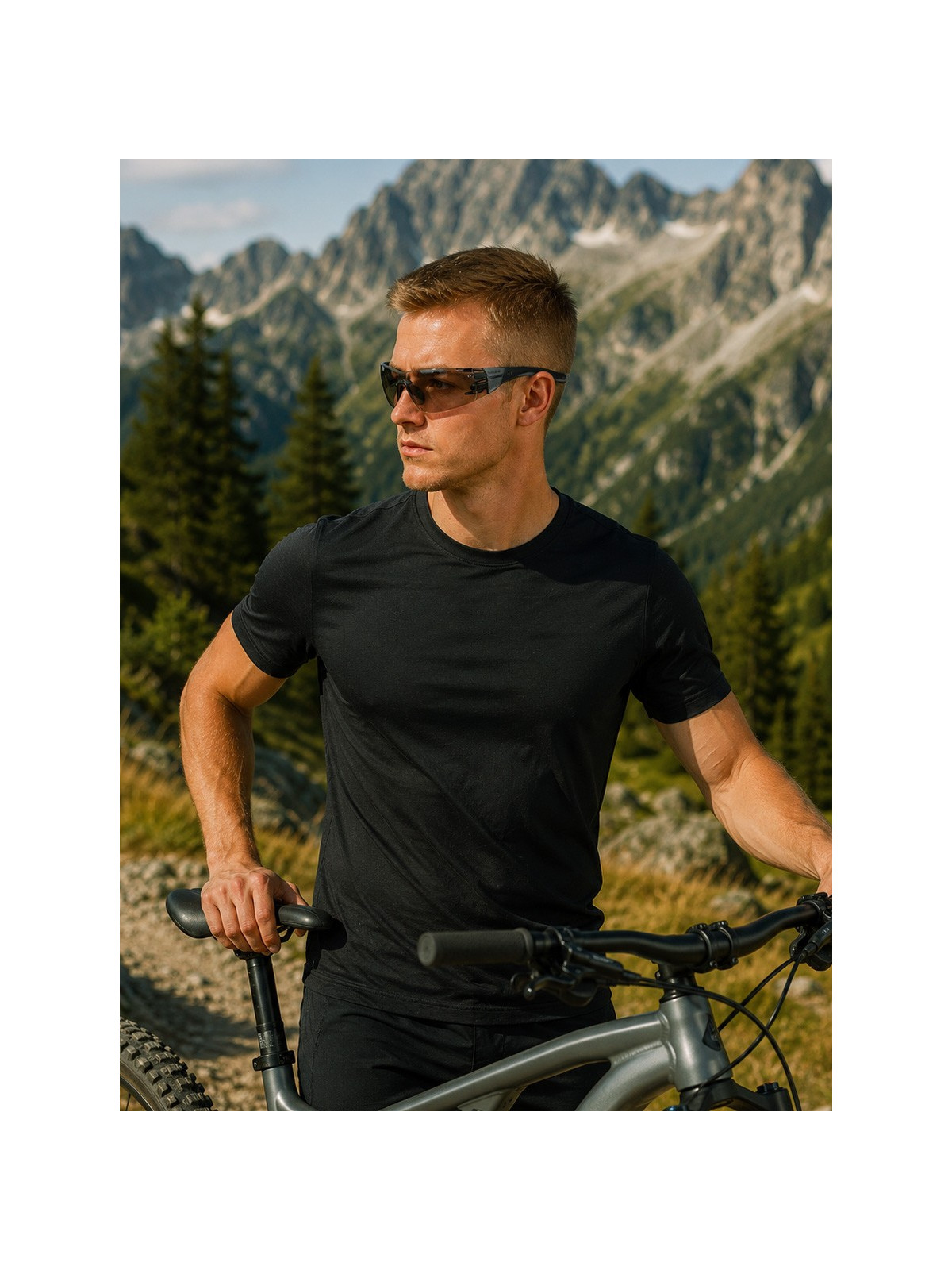 BOLLE Okulary Ochronne BHP RUSH+ 2.0 Copper strzeleckie przydymione szkła czarno-szare