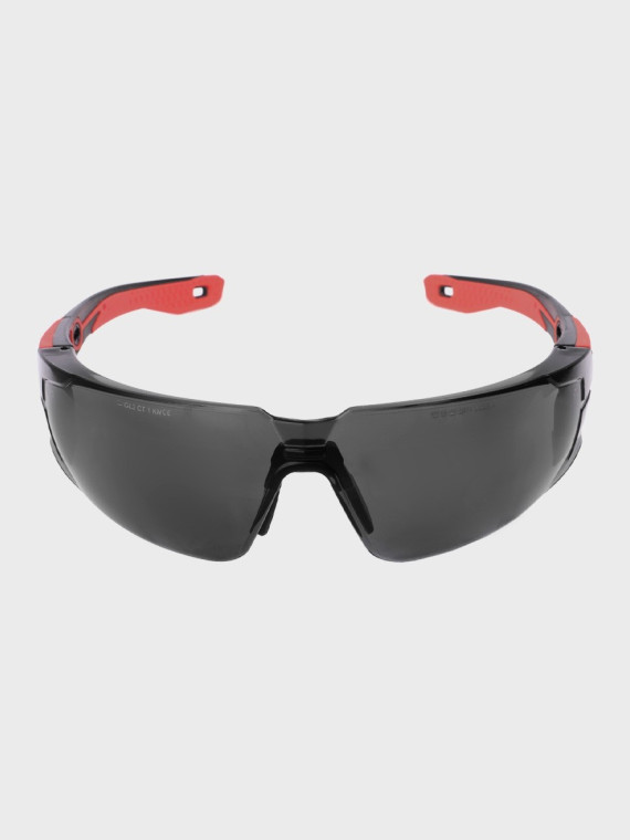 BOLLE Okulary Ochronne BHP RUSH+ 2.0 przydymione szkła Czarno-Czerwone