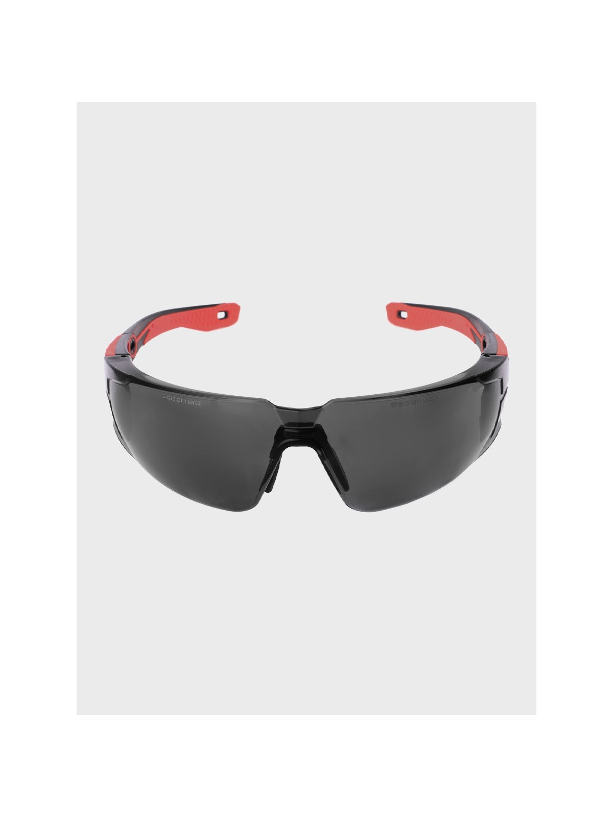 BOLLE Okulary Ochronne BHP RUSH+ 2.0 przydymione szkła Czarno-Czerwone
