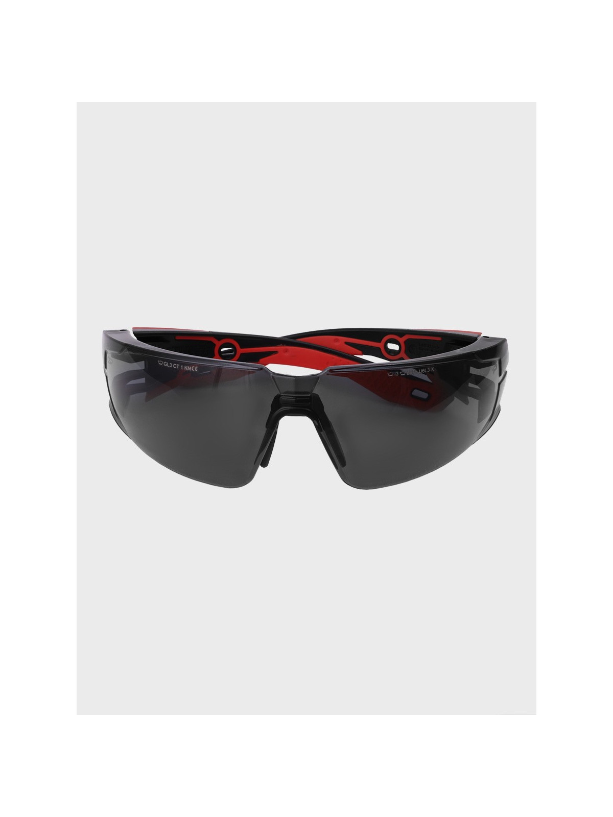 BOLLE Okulary Ochronne BHP RUSH+ 2.0 przydymione szkła Czarno-Czerwone