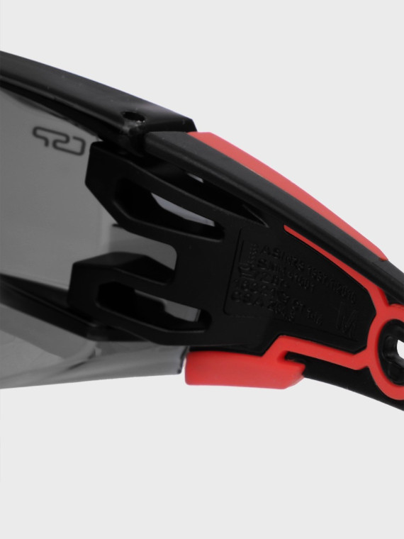 BOLLE Okulary Ochronne BHP RUSH+ 2.0 przydymione szkła Czarno-Czerwone