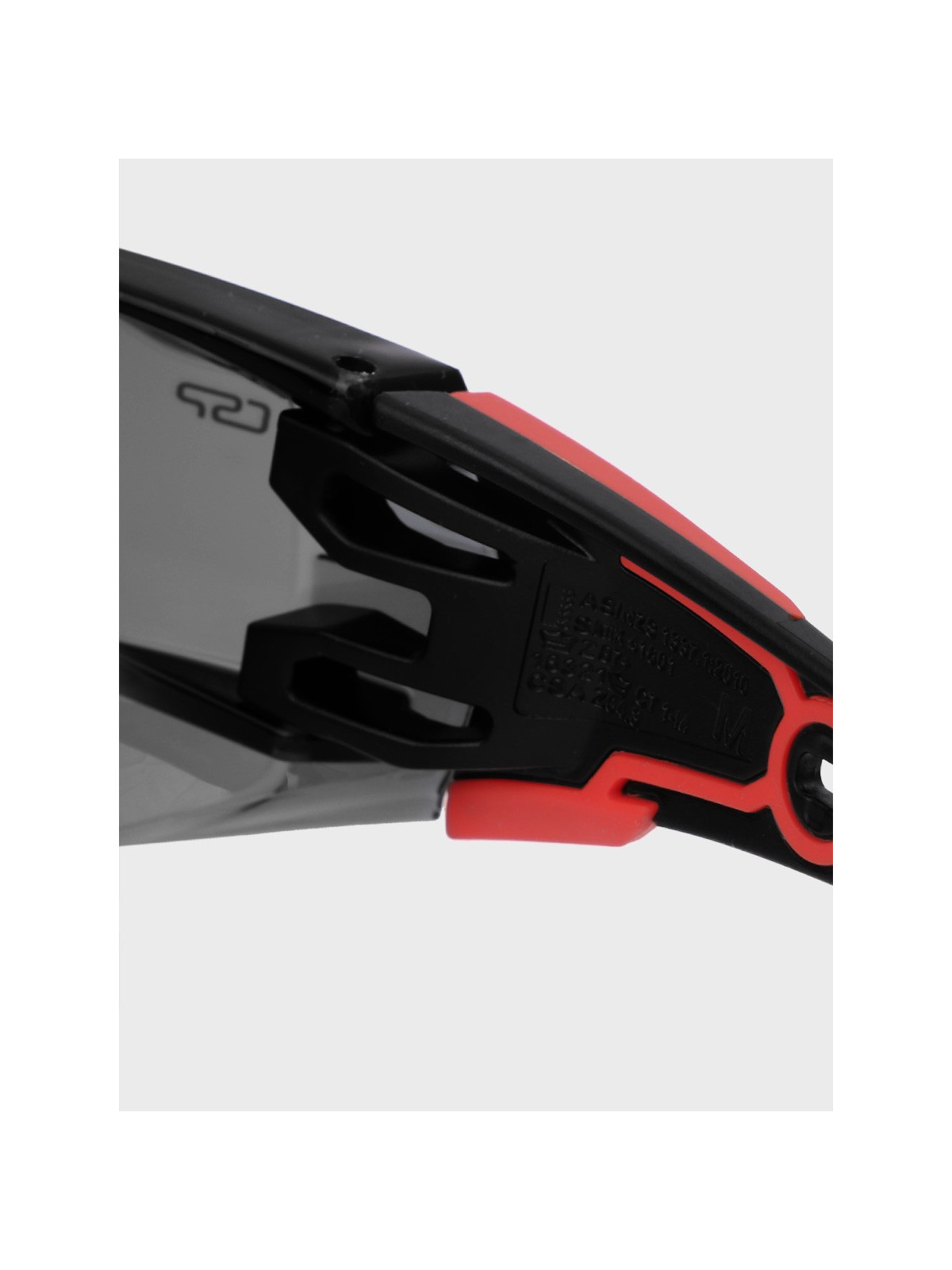 BOLLE Okulary Ochronne BHP RUSH+ 2.0 przydymione szkła Czarno-Czerwone