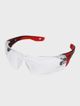 BOLLE Okulary Ochronne BHP RUSH+ 2.0 przezroczyste szkła Czarno-Czerwone 