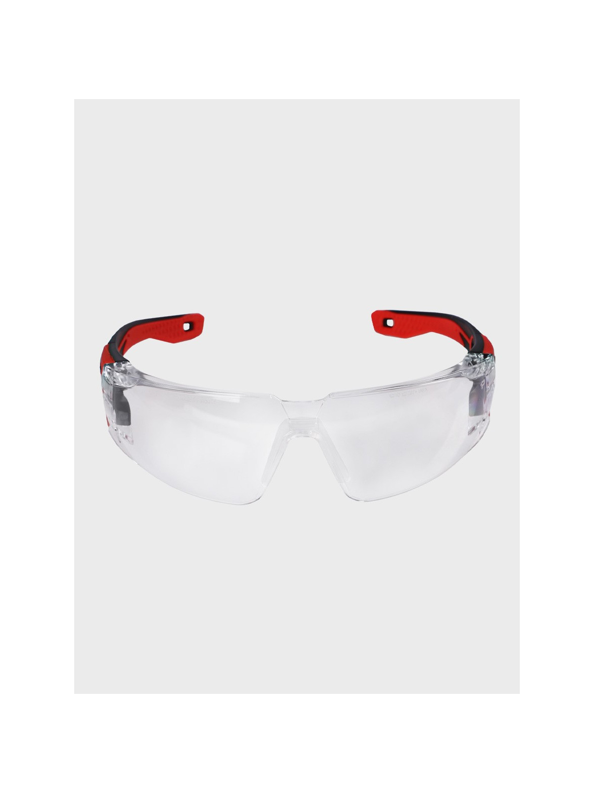 BOLLE Okulary Ochronne BHP RUSH+ 2.0 przezroczyste szkła Czarno-Czerwone 