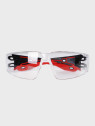 BOLLE Okulary Ochronne BHP RUSH+ 2.0 przezroczyste szkła Czarno-Czerwone 