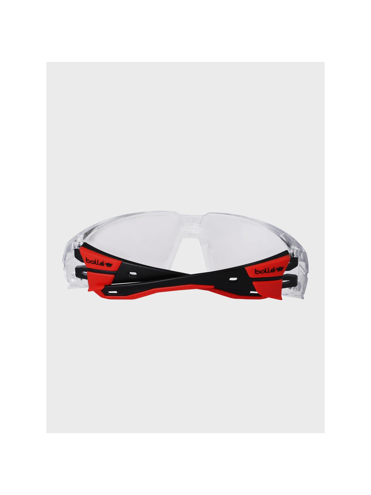 BOLLE Okulary Ochronne BHP RUSH+ 2.0 przezroczyste szkła Czarno-Czerwone 