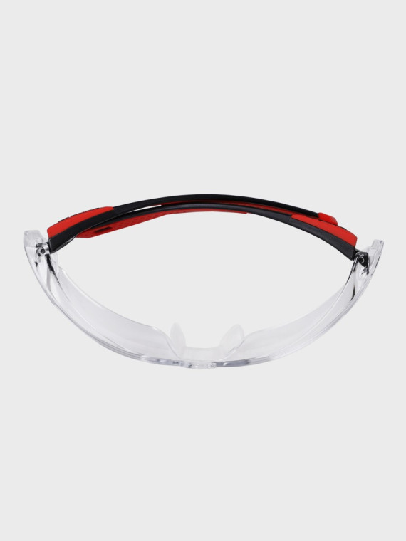 BOLLE Okulary Ochronne BHP RUSH+ 2.0 przezroczyste szkła Czarno-Czerwone 