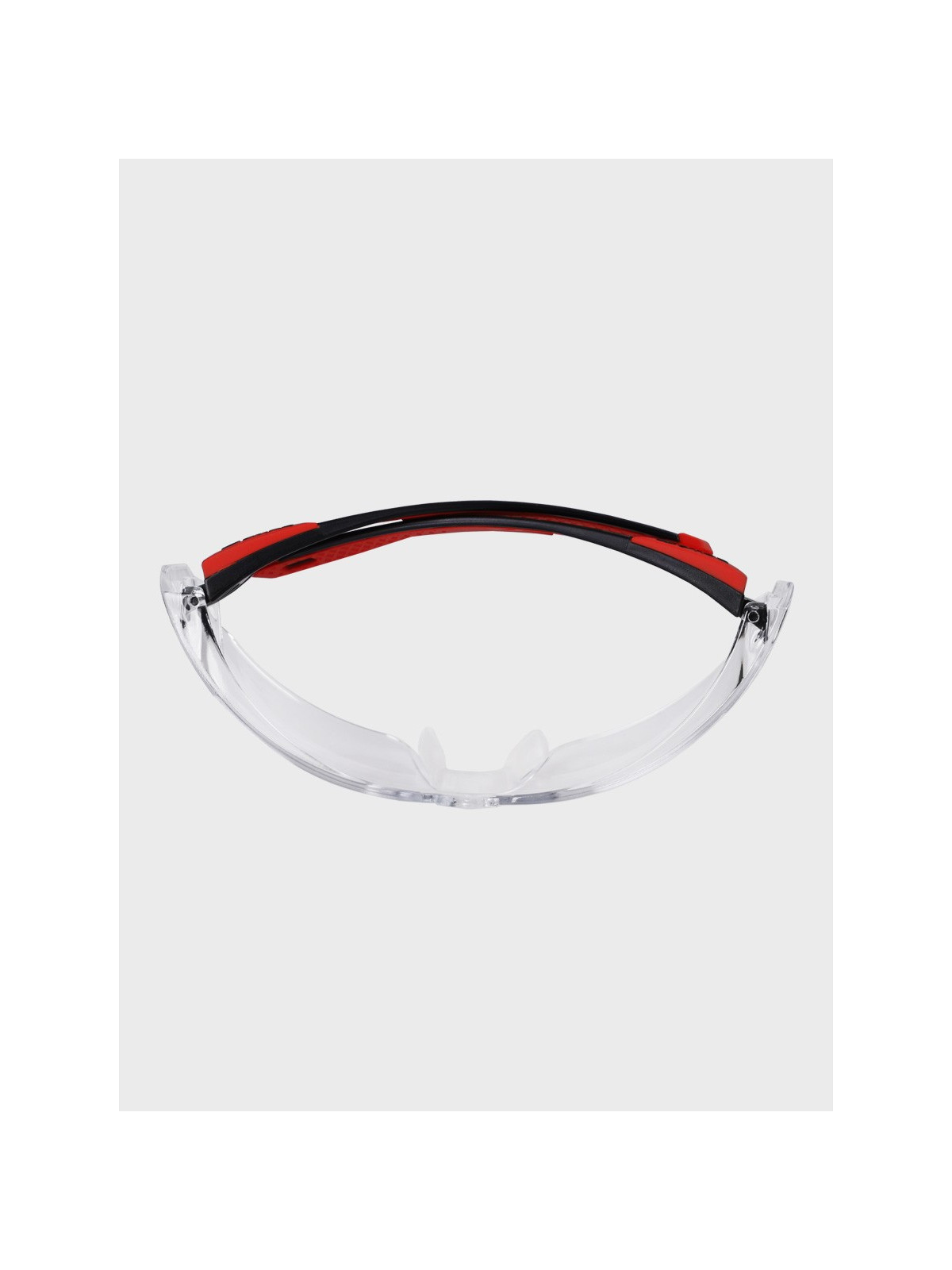 BOLLE Okulary Ochronne BHP RUSH+ 2.0 przezroczyste szkła Czarno-Czerwone 