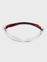 BOLLE Okulary Ochronne BHP RUSH+ 2.0 przezroczyste szkła Czarno-Czerwone 