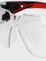 BOLLE Okulary Ochronne BHP RUSH+ 2.0 przezroczyste szkła Czarno-Czerwone 