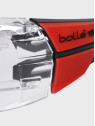 BOLLE Okulary Ochronne BHP RUSH+ 2.0 przezroczyste szkła Czarno-Czerwone 