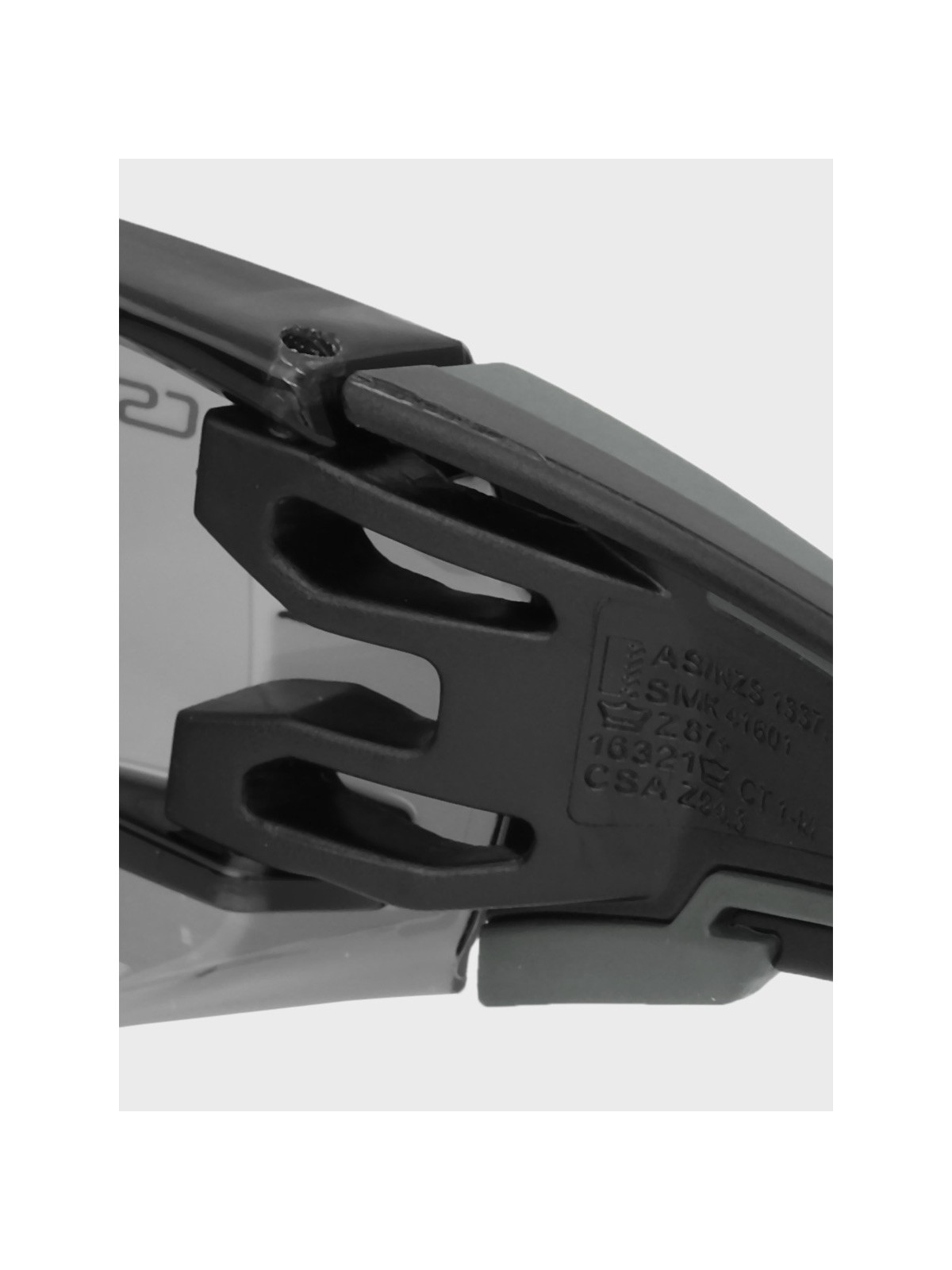 BOLLE Okulary Ochronne BHP RUSH+ 2.0 przydymione szkła Czarno-Szare