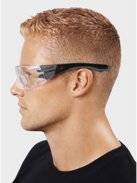 BOLLE Okulary Ochronne BHP RUSH+ 2.0 przezroczyste szkła Czarno-Szare 