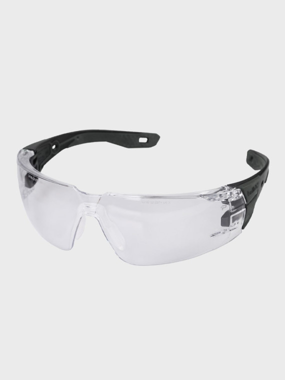 BOLLE Okulary Ochronne BHP RUSH+ 2.0 przezroczyste szkła Czarno-Szare 