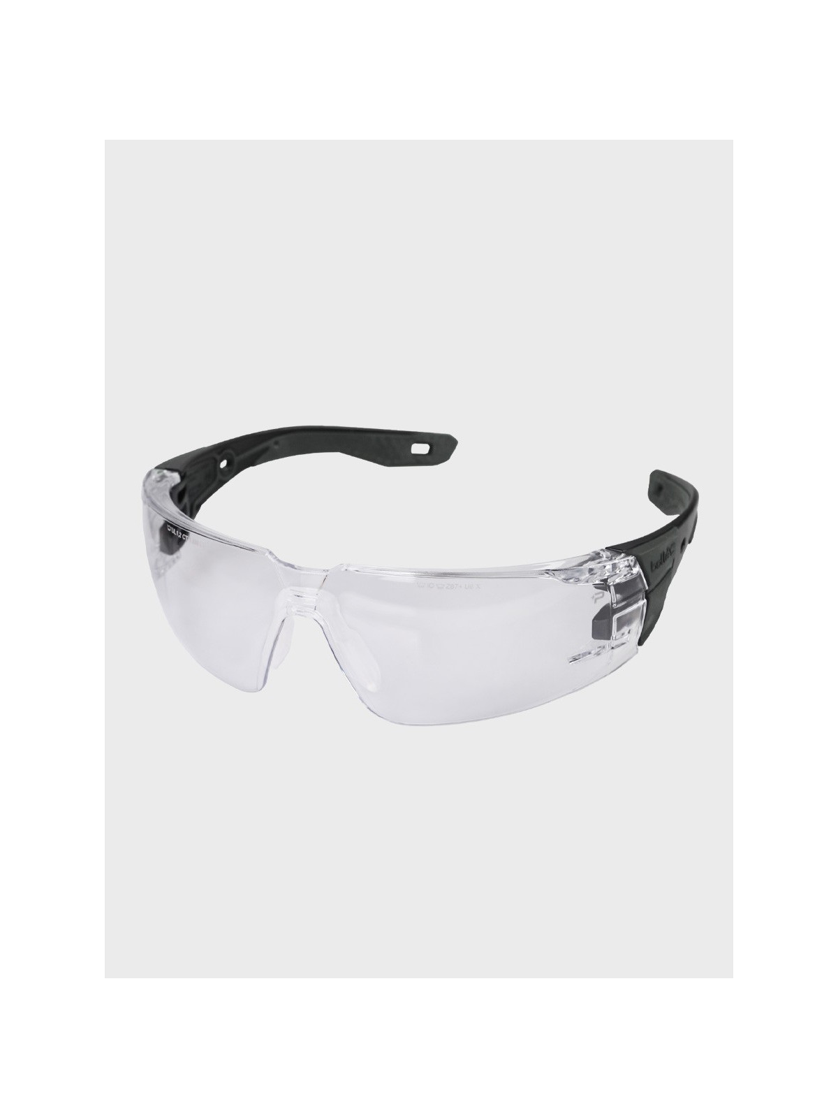 BOLLE Okulary Ochronne BHP RUSH+ 2.0 przezroczyste szkła Czarno-Szare 