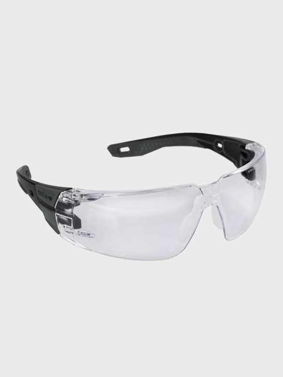 BOLLE Okulary Ochronne BHP RUSH+ 2.0 przezroczyste szkła Czarno-Szare 