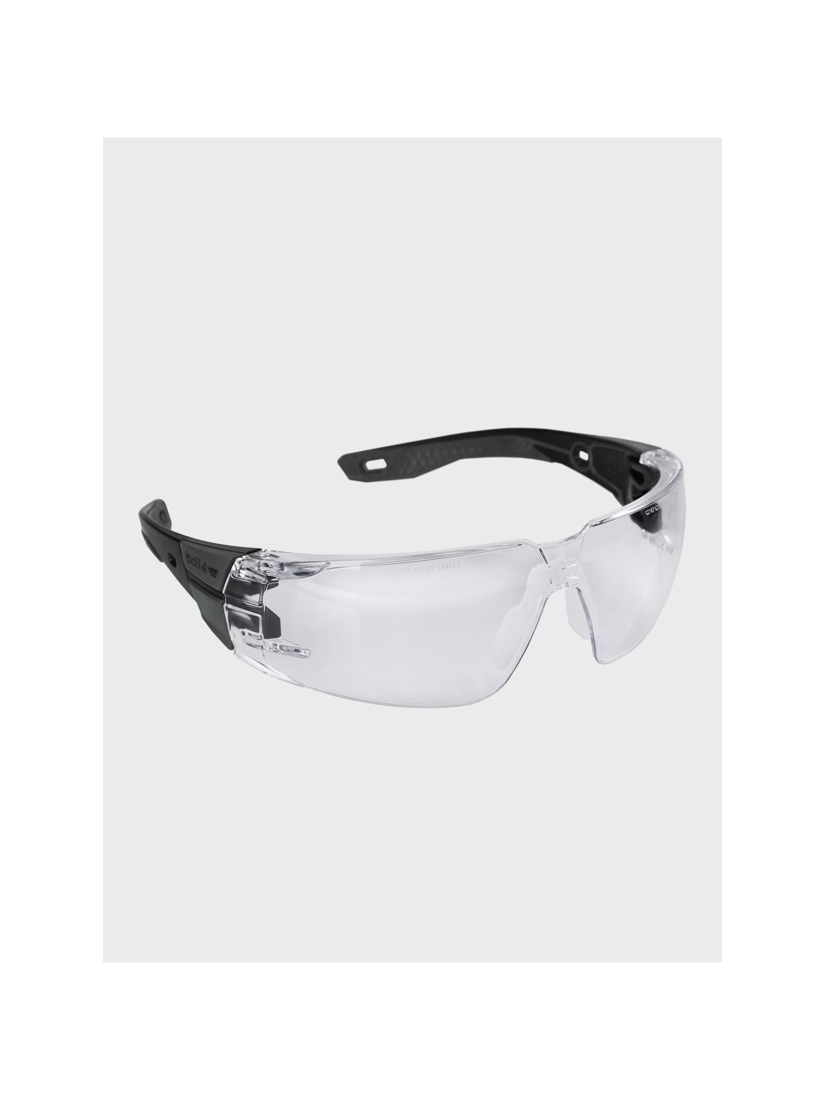 BOLLE Okulary Ochronne BHP RUSH+ 2.0 przezroczyste szkła Czarno-Szare 