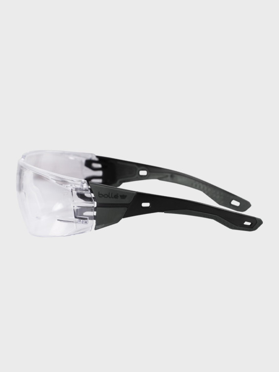 BOLLE Okulary Ochronne BHP RUSH+ 2.0 przezroczyste szkła Czarno-Szare 