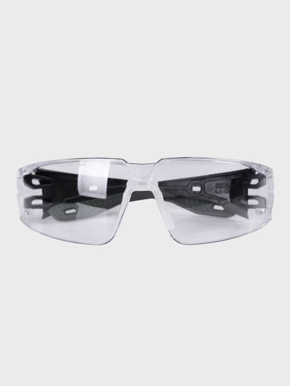 BOLLE Okulary Ochronne BHP RUSH+ 2.0 przezroczyste szkła Czarno-Szare 